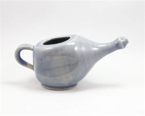 Handmade Ceramic Neti Pot Elegant Modern By Jeremysmolerpottery