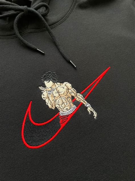Baki Embroidered Anime Hoodie Terrabell Designs
