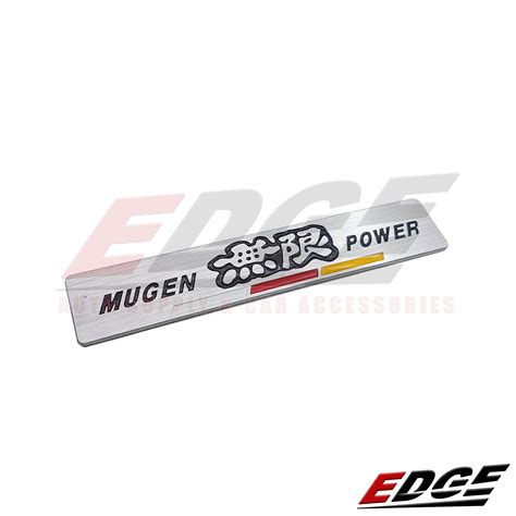 Emblem MUGEN POWER Aluminum 2 5x14cm Honda Mugen Type R Rr