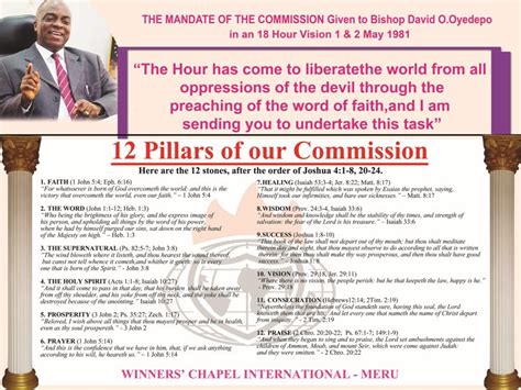 The Living Word Our Daily Bread The 12 Pillars Of The Commission