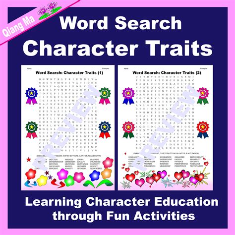 Character Education Word Search Character Traits Made By Teachers