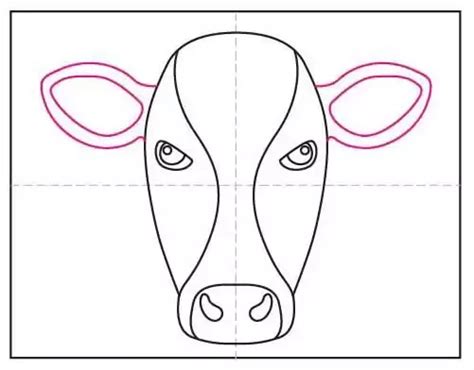 Draw An Easy Cow Face · Art Projects For Kids Horse Head Drawing Cow