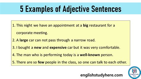 Adjectives Archives English Study Here