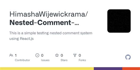 Github Himashawijewickramanested Comment System This Is A Simple