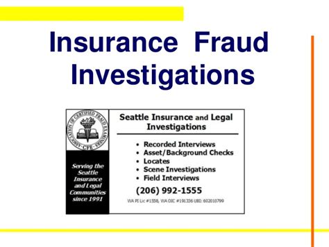 In case of fronting after filling the required information. Insurance Fraud Investigation By Jim Cronin, Cfe