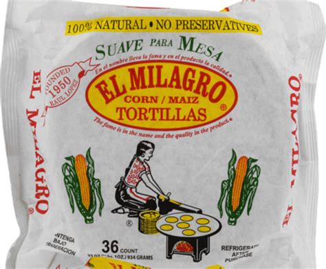 El Milagro Corn Tortillas 36 Ct 33 Oz Kroger