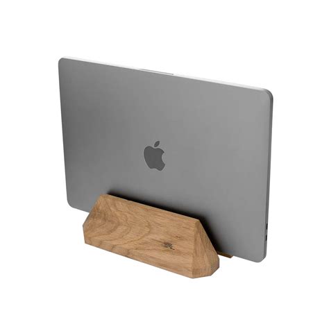 Wooden Vertical Dock Stand For Laptop Ipad And Macbook