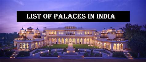 Lists Of Palaces In India Ipratham