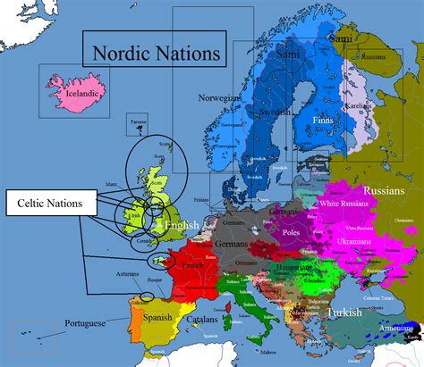 Ethnic Linguistic Map Of Europe In 1914 By Louisthefox On Deviantart