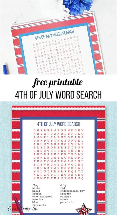 4th Of July Word Search Fourth Of July Crafts For Kids 4th Of July