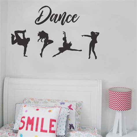 Dance Silhouette Wall Stickers Removable Made In Australia