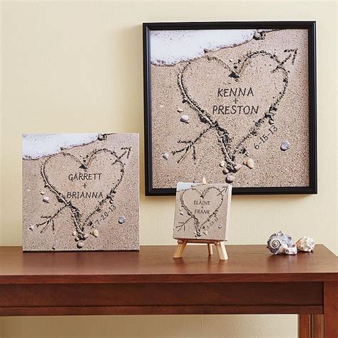 Heart In Sand Canvas Arts And Crafts For Teens Sand Collection Arts