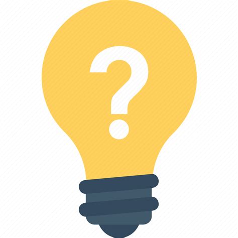Bulb Idea Light Bulb Question Mark Thinking Icon Download On Iconfinder