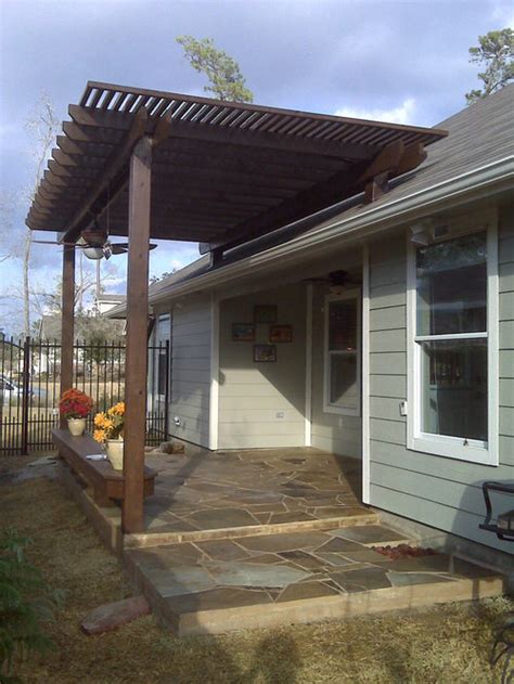 Find pergola attached to house. Treated Pine Pergola Ideas, Pictures, Remodel and Decor