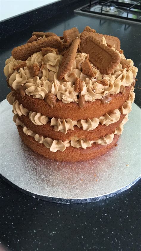 Birthday cake with name generator for boy online. Biscoff Cake I made for my boyfriend's birthday. (it was ...