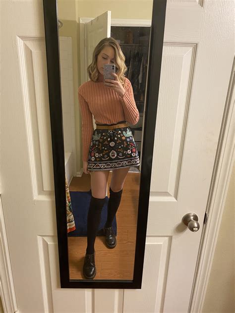 sweater belt and skirt all picked up at arc thrift store r thriftstorehauls