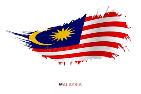 Poster Bendera Malaysia Berkibar Malaysian Flag Design Vector Art