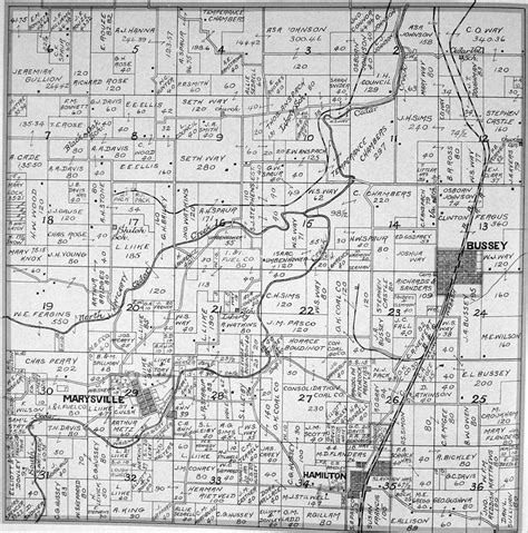 Liberty Township Plat Map Of Marion County Iowa