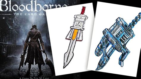 How To Draw Bloodborne Weapons YouTube