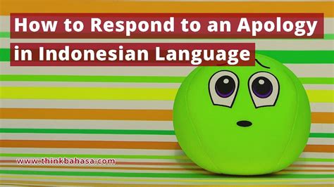 Responding To An Apology In Bahasa Indonesia Learn Indonesian Phrases
