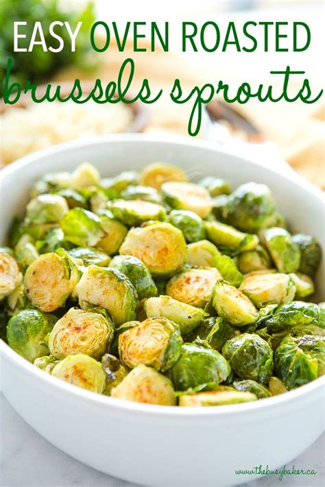 A tasty twist to the regular brussels sprouts. Easy Oven Roasted Brussels Sprouts | Recipe | Cooking recipes, Food, Sprout recipes