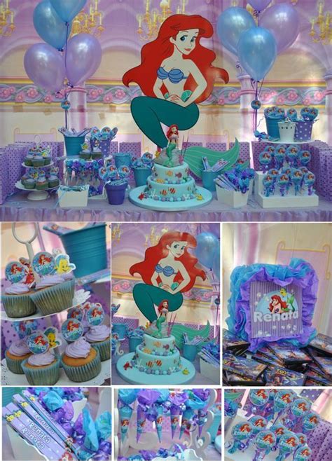 Sirenita Ariel Fiesta Infantil Dale Detalles Fiesta De Cumpleaños De Ariel Sirena