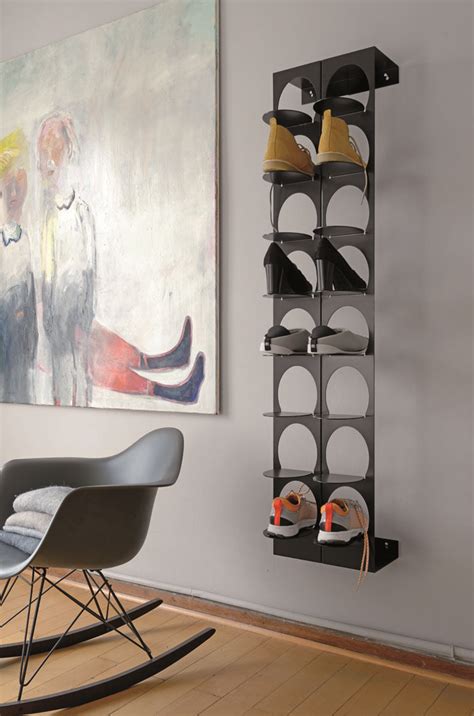 Shop wayfair for all the best wall & display shelves. STEPS | Achter in Black. Wall-mounted shoe display for 8 ...