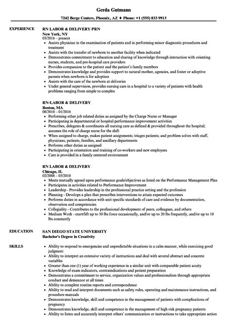 The job requires management skills, budgeting, and business acumen and leadership nurse managers must have superior clinical skills to ensure patient safety and wellbeing. Rn-labor & Delivery Resume Samples | Velvet Jobs