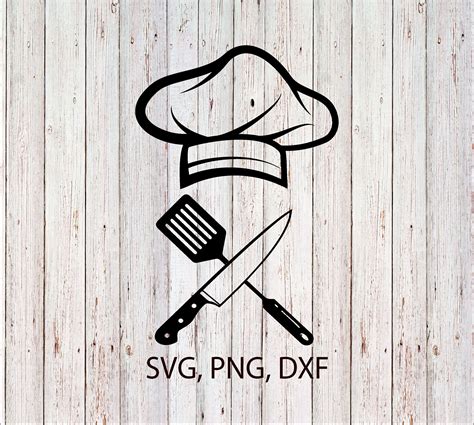 Chef Hat Svg Chef Logo Svg Kitchen Knive Chef Knife Svg Etsy
