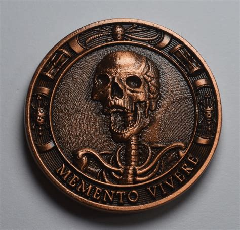 Trio Of Memento Morivivere Reminder Coins In Capsules Etsy Uk