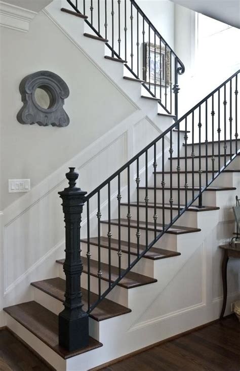 Vintage Stair Railing Stairway Wrought Iron Balusters Custom French
