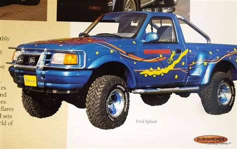 A Ford Ranger Splash From A 1990s Bushwacker Catalog Ford Ranger