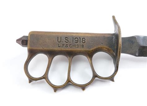 Sold Price Wwi Us 1918 Knuckle Duster Trench Knife April 6 0121 1