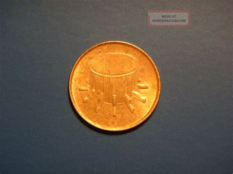 It is divided into 100 sen (cents). Malaysia 1 Sen, 1994 Coin. Drum