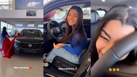 Ary Mirelle namorada de João Gomes compra carro e comemora na redes