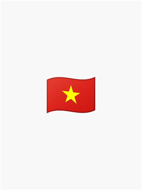 Vietnam Flag Emoji Sticker For Sale By Stickypegatinas Redbubble