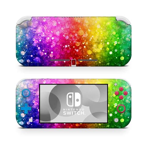 Rainbow Sprinkle Glitter Nintendo Switch Lite Skin Full Etsy