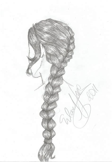 Trends For How To Draw A Braid How To Draw A Braid Drawings Sketches