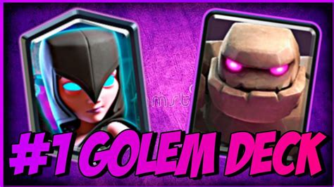 My Best Golem Deck Best Golem Deck In Clash Royale Best Deck For