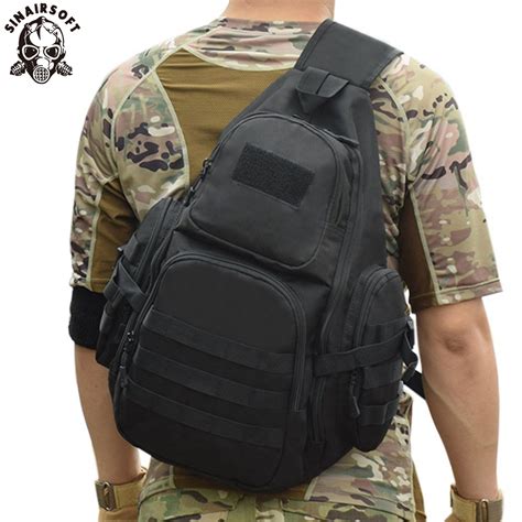 Military Tactical Outdoor Shoulder Sling Chest Bag Molle Backpack