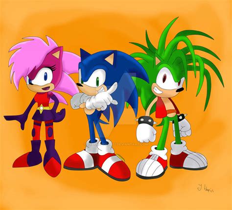 Sonic Sonia And Manic By Frechepolly02 On Deviantart
