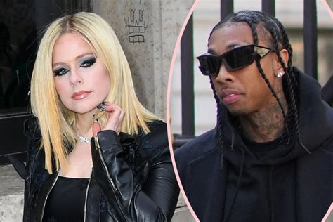 Avril Lavigne And Tyga Confirm Romance With Steamy Pda At Party Perez Hilton
