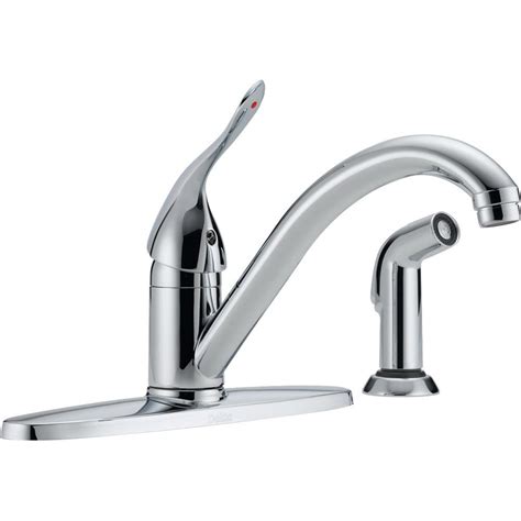 Sold by factory hardware store. Delta Classic Single-Handle Standard Kitchen Faucet with ...