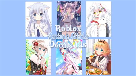 Roblox Bloxburg And Royale High Anime Girls Decals Ids Youtube