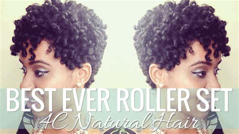 Best Ever Roller Set On 4c Natural Hair Blackhairkitchen