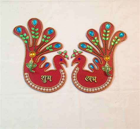 Wooden Shubh Labh Diwali Craft Diwali Decorations Hobbies And Crafts