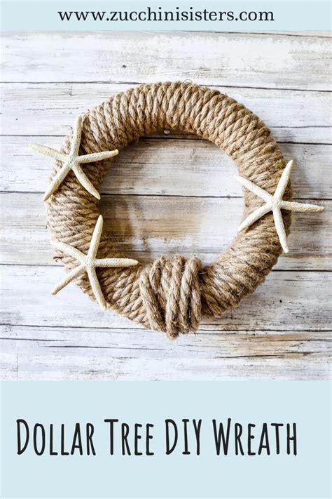 How To Make A Nautical Rope Wreath In 2021 Dollar Tree Crafts Rope