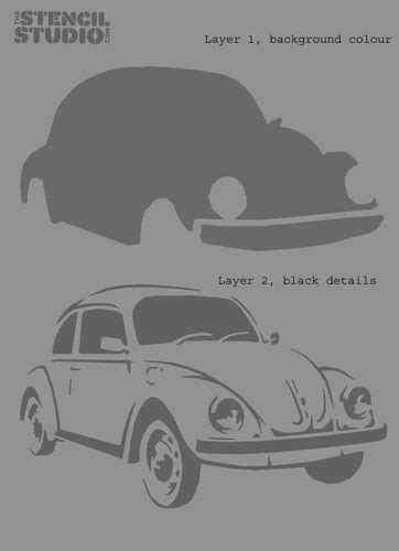 Beetle Car Stencil Beetle Car Stencils Vw Beetles
