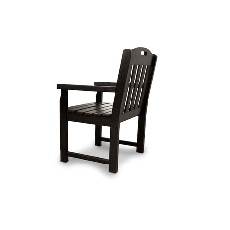 Trex Outdoor Furniture Yacht Club Charcoal Black Plastic Frame