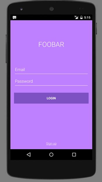 Beautiful Android Login Screen Design Tutorial Javapapers